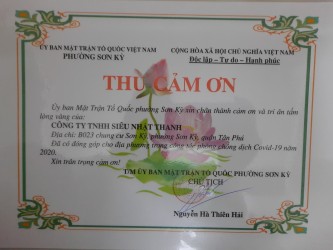 Siêu Nhật Thanh đóng góp vào công tác chống Covid-19 ở địa phương