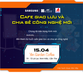 Cafe talk ứng dụng giải pháp hiển thị tại Cần Thơ