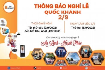 Thông báo nghỉ lễ 2/9