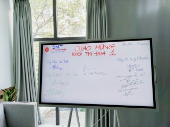Màn hình Flip và cuộc họp khối thi đua 1 năm 2022