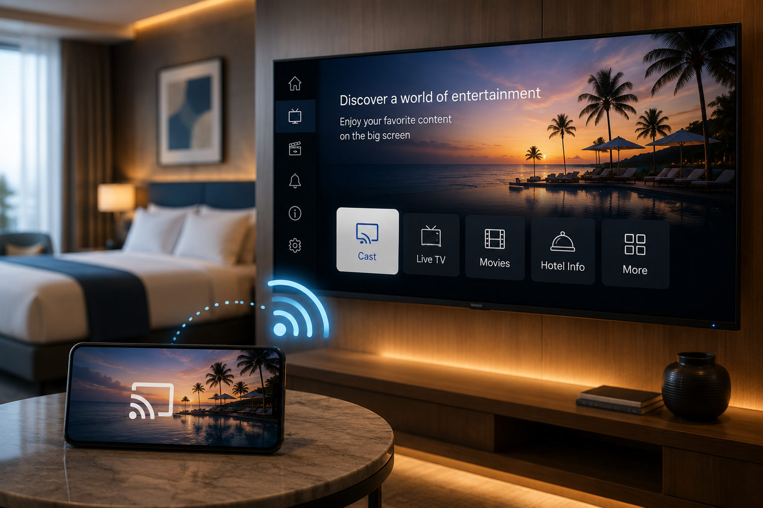 Top 5 lý do khách sạn ngày càng quan tâm đến giải pháp Casting trên IPTV