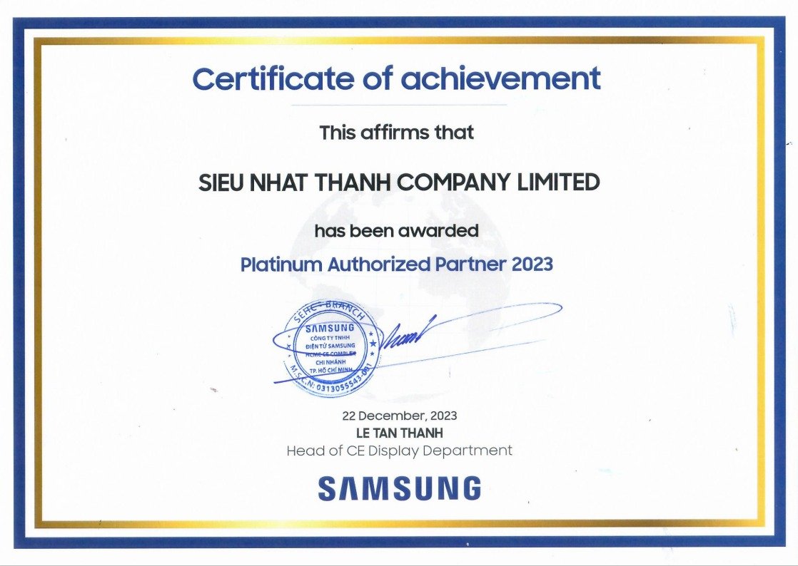 Samsung Platinum Partner 2023