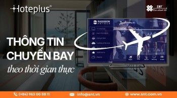 hoteplus iptv tích hợp thông tin chuyến bay