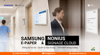 Digital Signage E-Paper: Bước tiến xanh cho khách sạn hiện đại