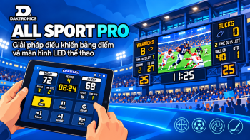 Daktronics All Sport Pro - Giải pháp điều khiển bảng điểm và màn hình LED thể thao