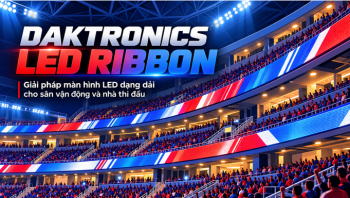 Daktronics LED Ribbon - Giải pháp màn hình LED dạng dải cho sân vận động và nhà thi đấu