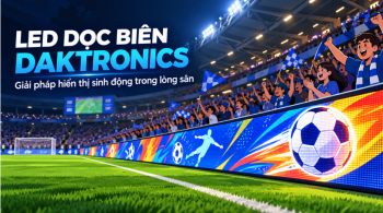 LED Dọc Biên Daktronics - Giải pháp hiển thị sinh động trong lòng sân