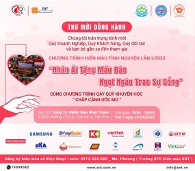 Chúng ta có hẹn hiến máu tình nguyện ngày 23.4