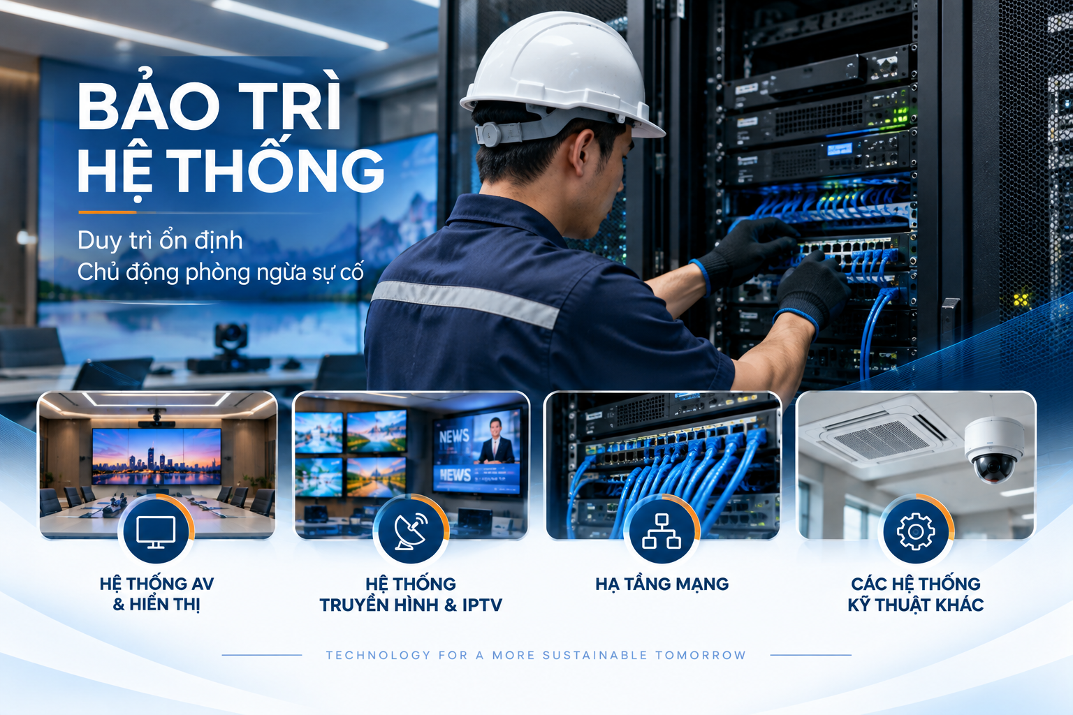 SNT cung cấp dịch vụ bảo trì hệ thống