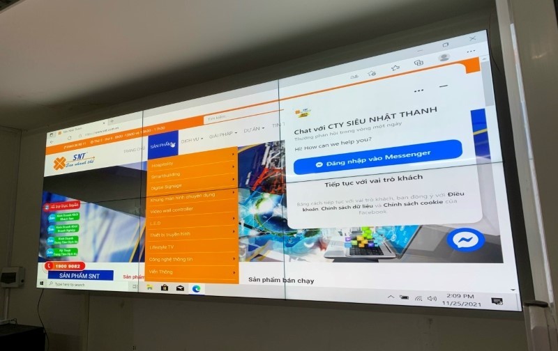 Màn hình ghép "mới ra lò" tại Kiên Giang của SNT