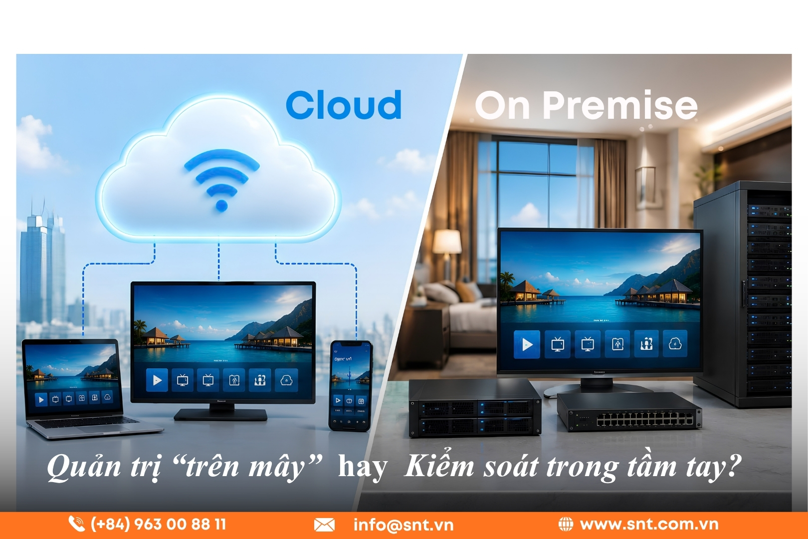 Cloud hay On-Premise: Quản trị "trên mây" hay kiểm soát hệ thống?