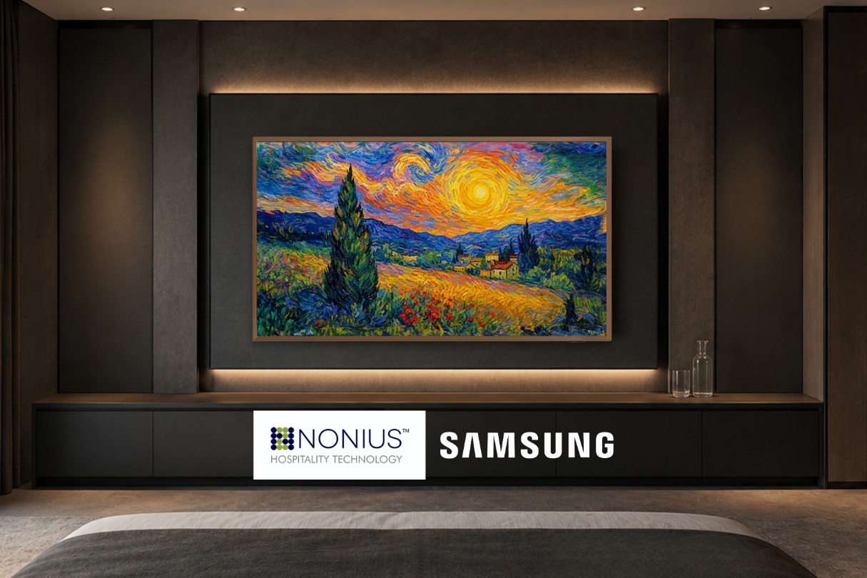 Nonius TV+ tiên phong tích hợp cùng Samsung The Frame Hospitality 2026